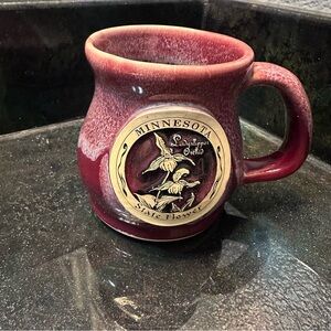 Minnesota Lady Slipper Orchid Mug - Burgundy